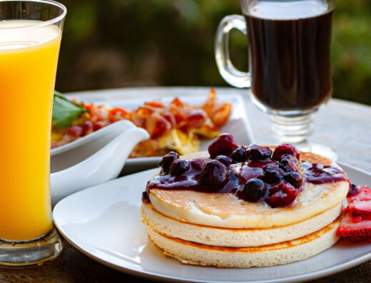 dónde comer breakfast pancakes - food photography