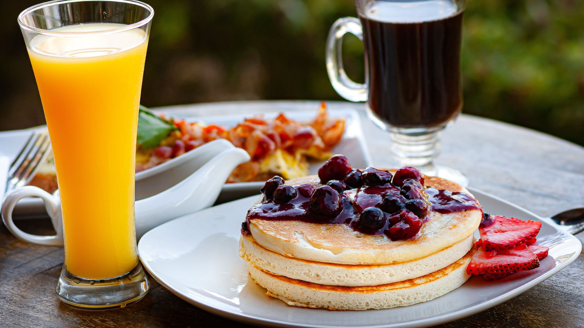 dónde comer breakfast pancakes - food photography