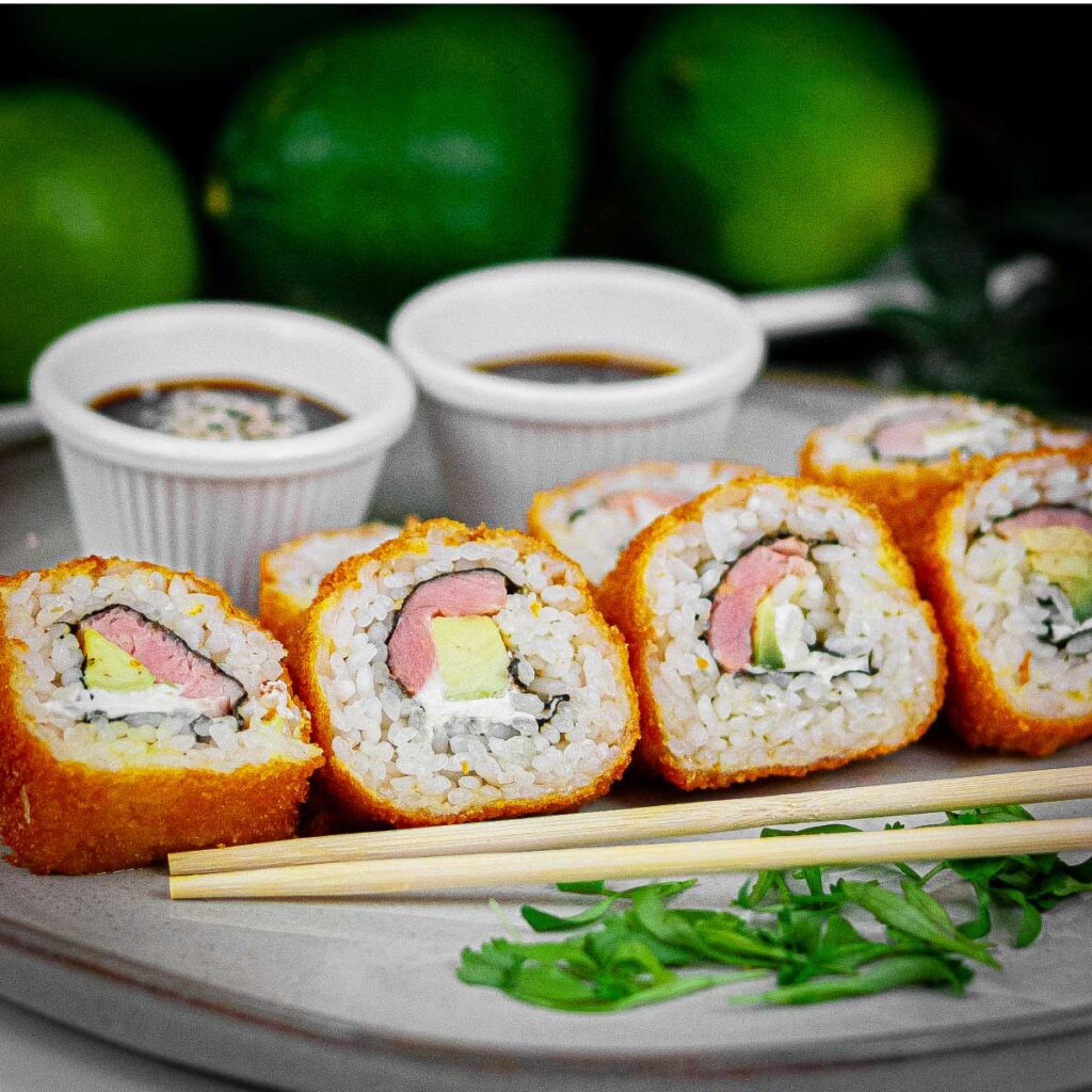 food photography for sushi